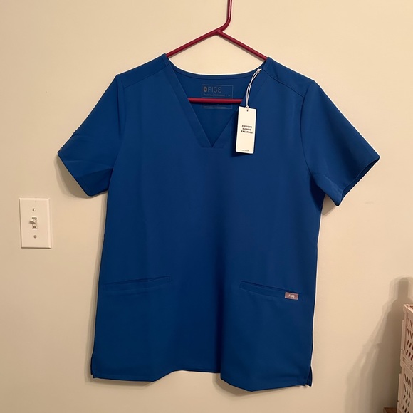 Figs Tops Figs Scrub Top Royal Blue Poshmark